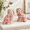 Pink Floral New, variant on Vintporcelain 5.9" Small Spaniel Ceramic Dogs Figurines Pair Of Mantle Statue Ornament For Collectibles Home Decor Desktop Decora