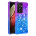 thumbnail image 2 of Funda para Samsung Galaxy S21 Ultra 5G Transparente con Brillos Carcasa Protectora Antigolpes con Glitter Brillante, 2 of 5