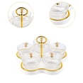 thumbnail image 6 of Divided Dried Fruit Plate Dried Fruit Snack Serving Plate Kitchen Storage Jar Five Compartments for Dining Room, 6 of 9