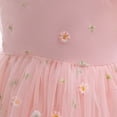 thumbnail image 6 of LUOGENLI Girls Dresses 10-12 Fancy Child Girls Summer Fly Sleeves Tulle Dress Flower Embroidery Bow Knot Princess Dress Gown Dress Girls Dresses 5T Fancy Girls Dress Shoes Size 5 5-6 Years, 6 of 7