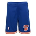 thumbnail image 2 of Youth Mitchell & Ness Blue New York Knicks Hardwood Classics Swingman Shorts, 2 of 4
