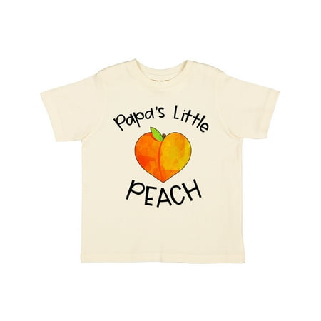 

Inktastic Papa s Little Peach Cute Peach Heart Gift Toddler Boy or Toddler Girl T-Shirt