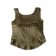 thumbnail image 1 of Camiseta sin mangas con cuello redondo y espalda cruzada para mujer, talla única Adepaton BST2000981-3, 1 of 5