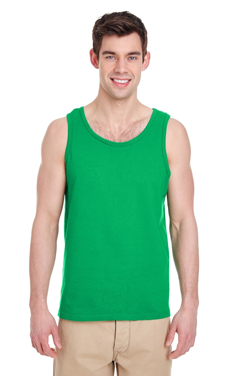 Gildan The Gildan Adult Heavy Cotton 53 oz Tank Top Top TURF GREEN