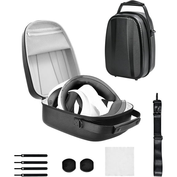 Tianle Hard Carrying Case Compatible with PlayStation PSVR2, Portable Travel Storage Bag Compatible with PS VR2 Gaming Headset and Touch Controllers Accessories, Protective Home Organizer