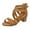 Brown, variant on BADHUD Mid Chunky Heel Sandals for Women Cross Strap Ankle Strap Buckle Open Toe Hollow Out Stacked Heeled Dress Sandals Casual Summer Ladies Wedding Party Pumps Dress Shoes