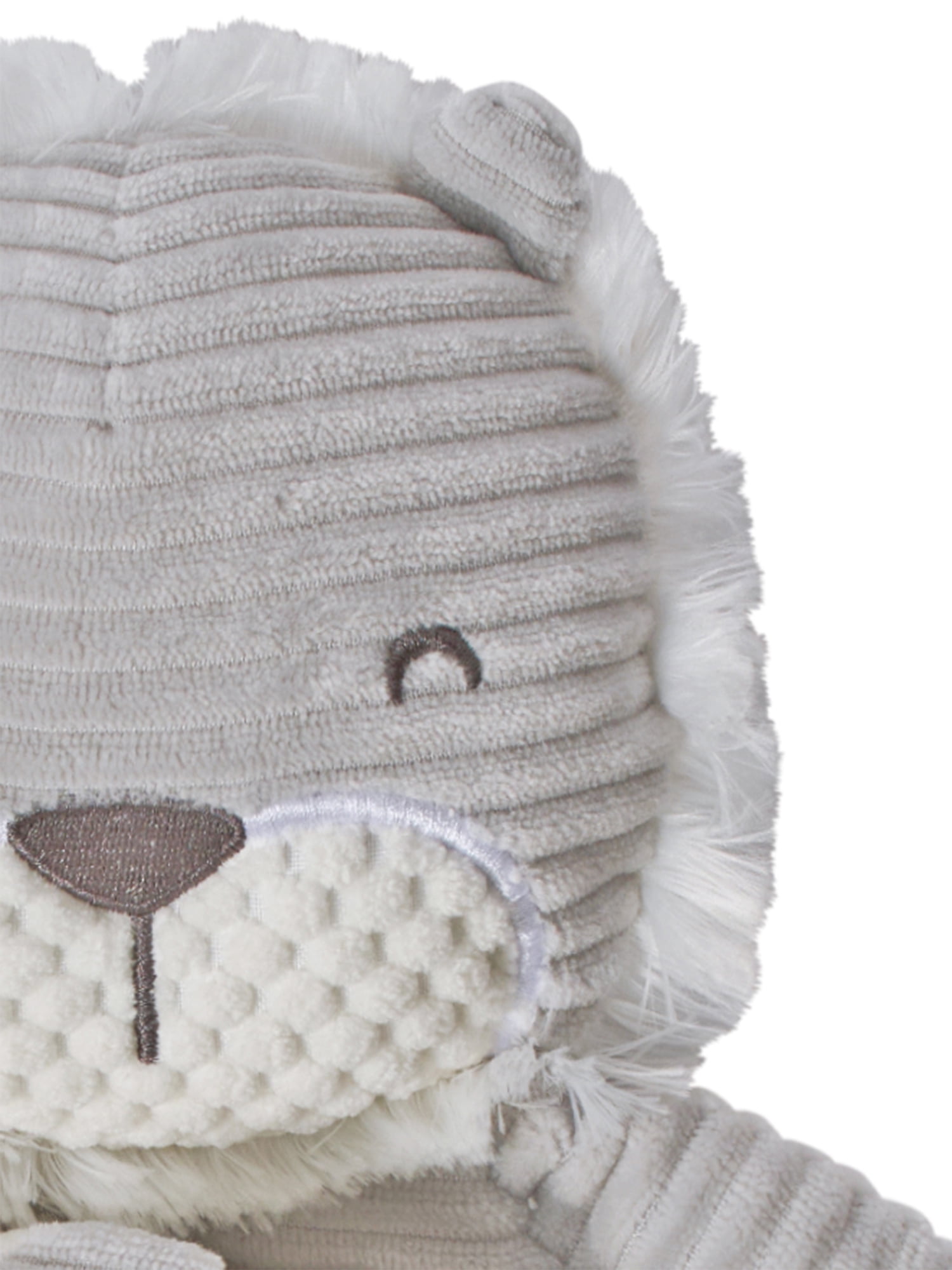 Modern Moments by Gerber Baby Boy Lovie & Rattle Toys, 2-Piece Set, Gray Lion & Elephant
