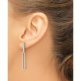 thumbnail image 5 of Sterling Silver E-Coated Cz Post Dangle Earrings (Width 6) (Length 39) - Jbsp, 5 of 5
