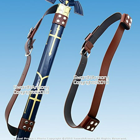 Medieval Back Hanger Baldric Sword Belt for Zelda Link Princes Anime SwordMade out of brown leather. By Etrading