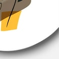 thumbnail image 3 of Designart - Abstract Flowers On Minimal Shapes V - Modern Metal Circle Wall Art, 3 of 5