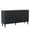 Black_59"W, variant on GZXS 59-Inch Modern Sideboard with 4 Doors, Nailhead Detailing, Adjustable Shelf and Solid Wood Legs, Accent Storage Buffet Cabinet for Home Organizer, Black