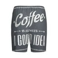 thumbnail image 5 of Fotbe Coffee Is Always A Good Idea Pajama Shorts for Men, Men's Pajama Bottoms, Sleepwear,Short Pajama Pants-XX-Large, 5 of 9