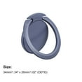 thumbnail image 2 of Uxcell Phone Ring Holder, Ultra-Thin Cellphone Stand, for Magnetic Car Mounts, Purple Grey, 2 of 6