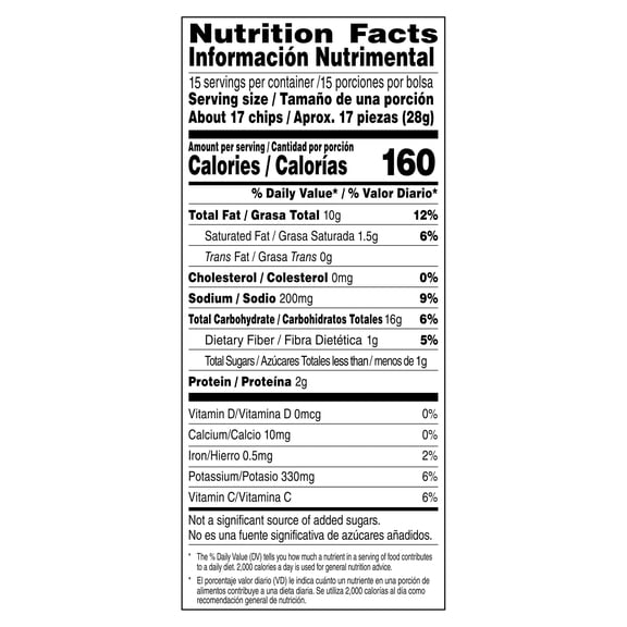 Lay's Potato Chips Limon Flavored 15 Oz