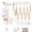 Cream White, variant on Silicone Kitchen Utensils Set with Holder, Wooden Handles