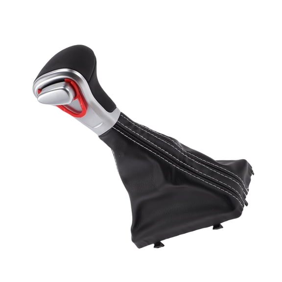 Unique Bargains Gear Shifter Knob with Cover Automatic Stick Shifter Knob for Audi A4 2009-2014 Plastic Faux Leather