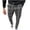 Gray, variant on Mens Pants Black Houndstooth Pattern Pants Men Slim Fit Fashion Button Zipper Closure Plaid Casual Pencil Pants Trousers,XXXL