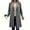 Dark Gray, variant on Womens Long Wool Coat for Women Fall Winter Trench Coat Trendy Jackets Gray M