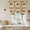 Brown Red, variant on Desert Camels Tie Up Curtains 45 Inches Long, Kitchen Window Curtains Over Sink, Tropical Palm Trees Sand Cords Brown Small Window Curtains Shade Balloon Curtains Valances for Bedroom/Cafe 34"x45"
