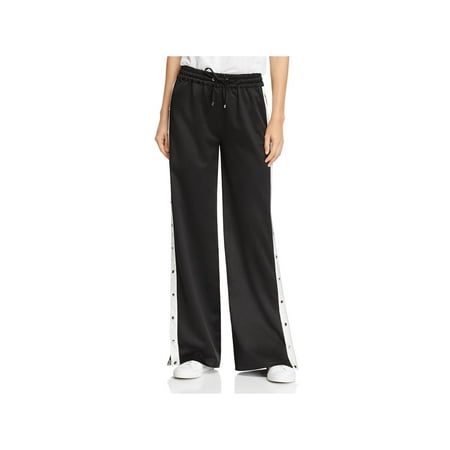 - Cotton Candy Womens Side Snap Contrast Trim Track Pants