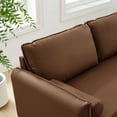 thumbnail image 4 of Modway Revive Upholstered Vegan Leather Sofa in Brown, 4 of 9