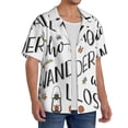 thumbnail image 2 of Naloa Not All Those Who Wander Are Lost 3 Men's Loose Fit Cuban Collar Short-Sleeve Shirt, Hawaiian Shirts, Mens Shirts Casual for Everyday Wear Outings-3X-Large, 2 of 5
