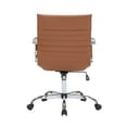 thumbnail image 6 of LeisureMod Harris Modern Adjustable Swivel Leather Task Office Chair with Tilt and Ergonomic Design, Light Brown, 6 of 10