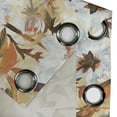 thumbnail image 4 of Ambesonne Botanical Grommet Curtain, Summer Vintage Aster Art, 50"x60", Cinnamon and Pale Khaki, 4 of 5