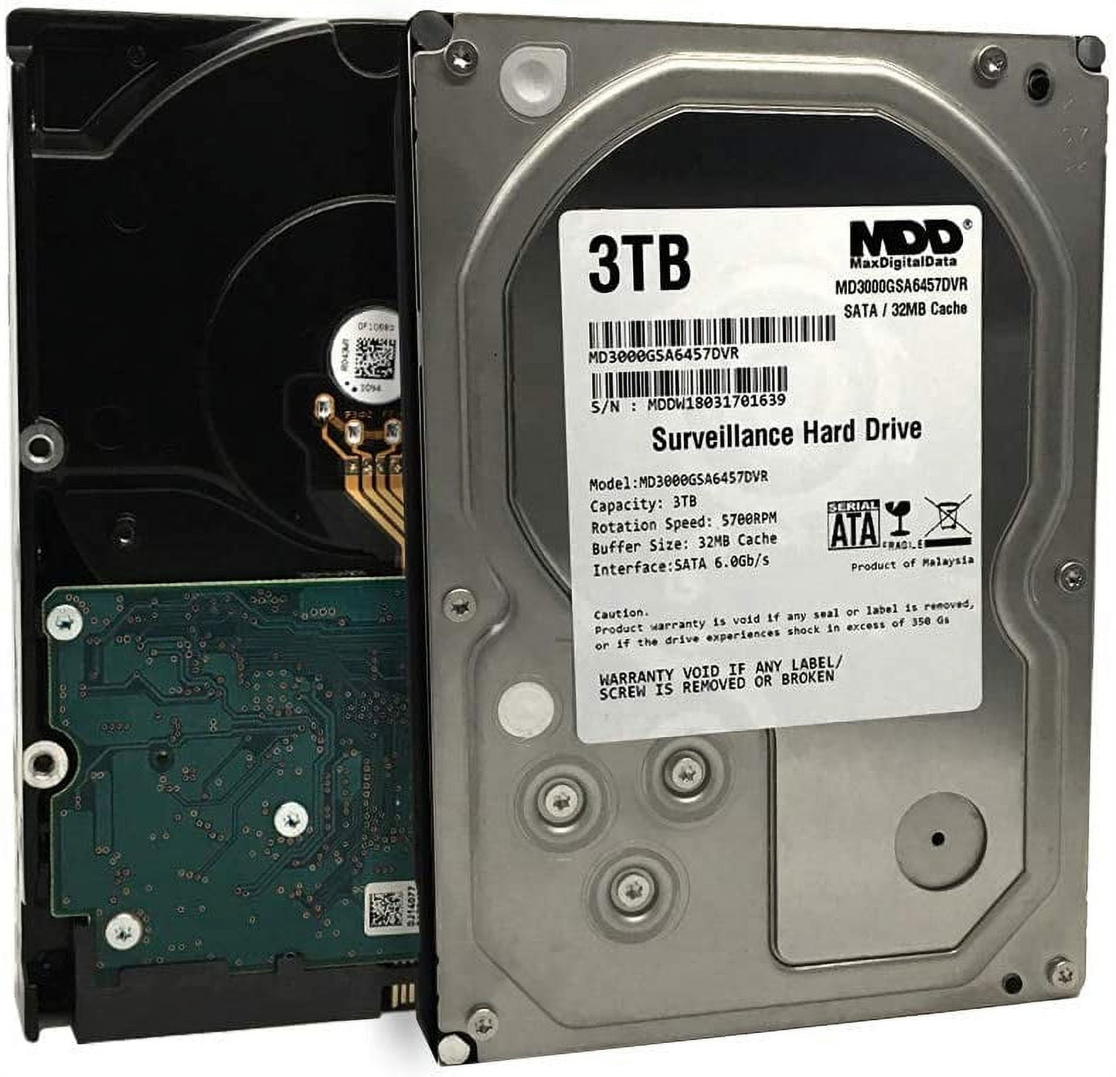 WD Purple 500GB Surveillance Hard Disk Drive - 5400 RPM Class SATA