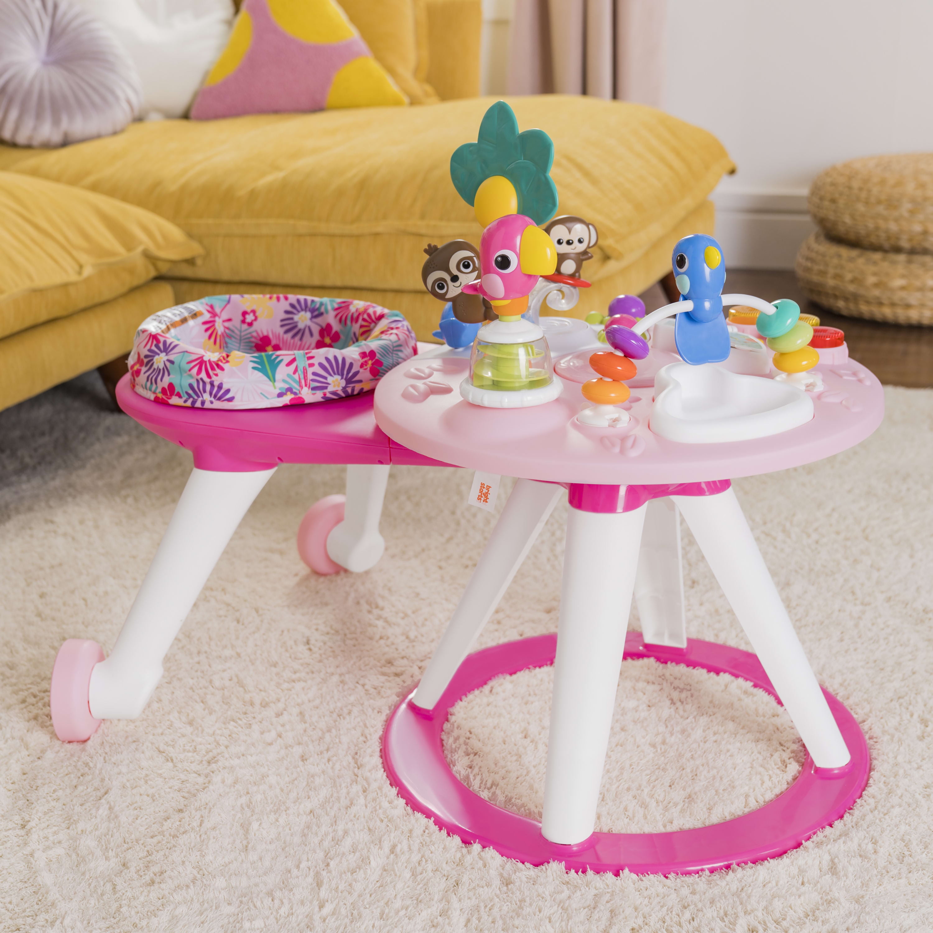 Bright Starts Around We Go 2-in-1 Walk-Around Activity Center & Table -  Tropic Cool – Kids2, LLC