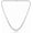 16 inch, variant on BOOTOOL tennis necklace, 18K white gold plated | Gradient 3.0-6.0 mm round-cut cubic zirconia diamond tennis necklace, unisex, length 16-24 inches.