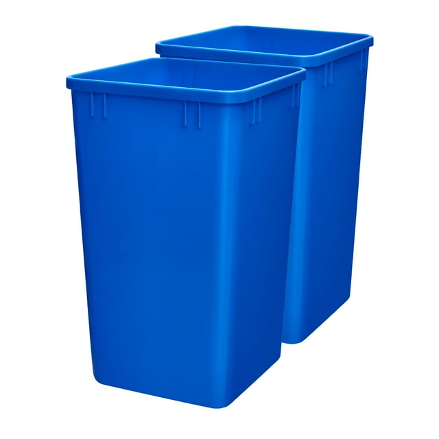 Rev-A-Shelf Poubelle Bleue de Remplacement en Polymère 27 Qt, Lot de 2, RV-1024-22-2