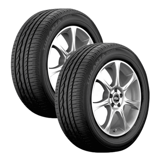 Paquete de 2 Llantas 205/55R16 BRIDGESTONE TURANZA ER300 91V BRIDGESTONE Turanza Er300