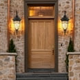 thumbnail image 3 of 23.1" Outdoor Porch Light with Wall Mount - Antique Bronze Exterior Wall Sconce Lantern for Garage, Patio, and Entryway Lighting, 3 of 9