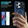 thumbnail image 3 of Case for iPhone 17 Pro, with Sliding Camera Cover & Ring Kickstand, Military Grade Drop Protective Hybrid Shockproof Anti-fall Phone Case Cover for iPhone 17 Pro, Royalblue, 3 of 7