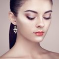 thumbnail image 3 of yingyy 2 Pieces Glitter Earrings Exquisite Multilayer Ear Dangle with Tassels Electroplating Fashion Accessory Valentines Day Silver 1Set, 3 of 6