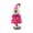 Pink, variant on DIY Christmas Tree Craft Kit Pipe Cleaner Gnome Xmas Tree with Wooden Base Handmade Tabletop Ornament for Holiday Decor Family Gift