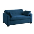 thumbnail image 6 of Serta Monroe Modern Convertible Loveseat with Full Size Sleeper, Navy Blue Woven Fabric, 6 of 18