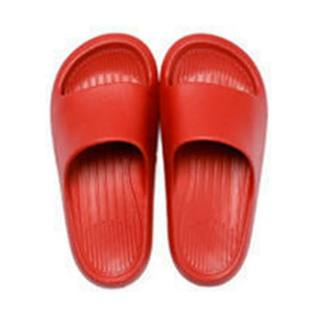 Sandalias de ducha EVA con chanclas, zapatos de ducha para baño, piscina, playa, para mujeres y hombres, color rojo 37-38