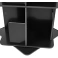 thumbnail image 6 of YIYIBYUS Rotating Bookshelf Tower, 360 Display 4-Tier Floor Standing Bookcase Storage Rack for Kids & Adult, Wood Narrow Revolving Bookcase Book Shelf Organizer for Bedroom, Living Room (Black), 6 of 7