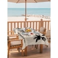 thumbnail image 2 of 52x70 Inch Outdoor Tablecloth with Umbrella Hole Zipper Rectangle Farmhouse Retro Rectangular Tablecloths Outside Waterproof Cartoon Funny Cook Theme Love Plaid Patio Table Cover for Picnic Party, 2 of 8