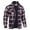 wine, variant on Mens Sherpa Fleece Lined Plaid Flannel Shirts Jackets Casual Thermal Button Up Jackets Winter Warm Work Coat Outwear