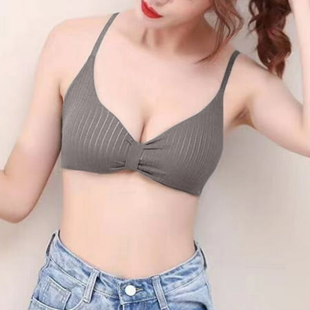 LEEy-World Womens Lingerie Womens Underwire Bra Lace Floral Bra Unlined Unlined Plus Size Full Coverage Bra Green One Size