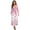 Pink Cherry Blossom, variant on FKELYI Womens Fall Maxi Dress Retro Flower Print V-Neck Long Sleeve Casual Dress with Pocket A-Line Flowy Tiered Dresses for Spring Winter, S