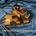 thumbnail image 4 of 2PC Fake Gold Bricks,Simulated Yellow Plastic Gold Brick For Decor Plastic Electroplated Hollow,Prop Gold Bars,Gold Gold Bar Props Decoration For Costume Accessory, 4 of 6