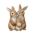 thumbnail image 3 of GROWTH TANK Garden Statue Bunny Figurines Scene Layout Rabbit Sculptures For Bedroom Outdoor 3pcs, 3 of 9