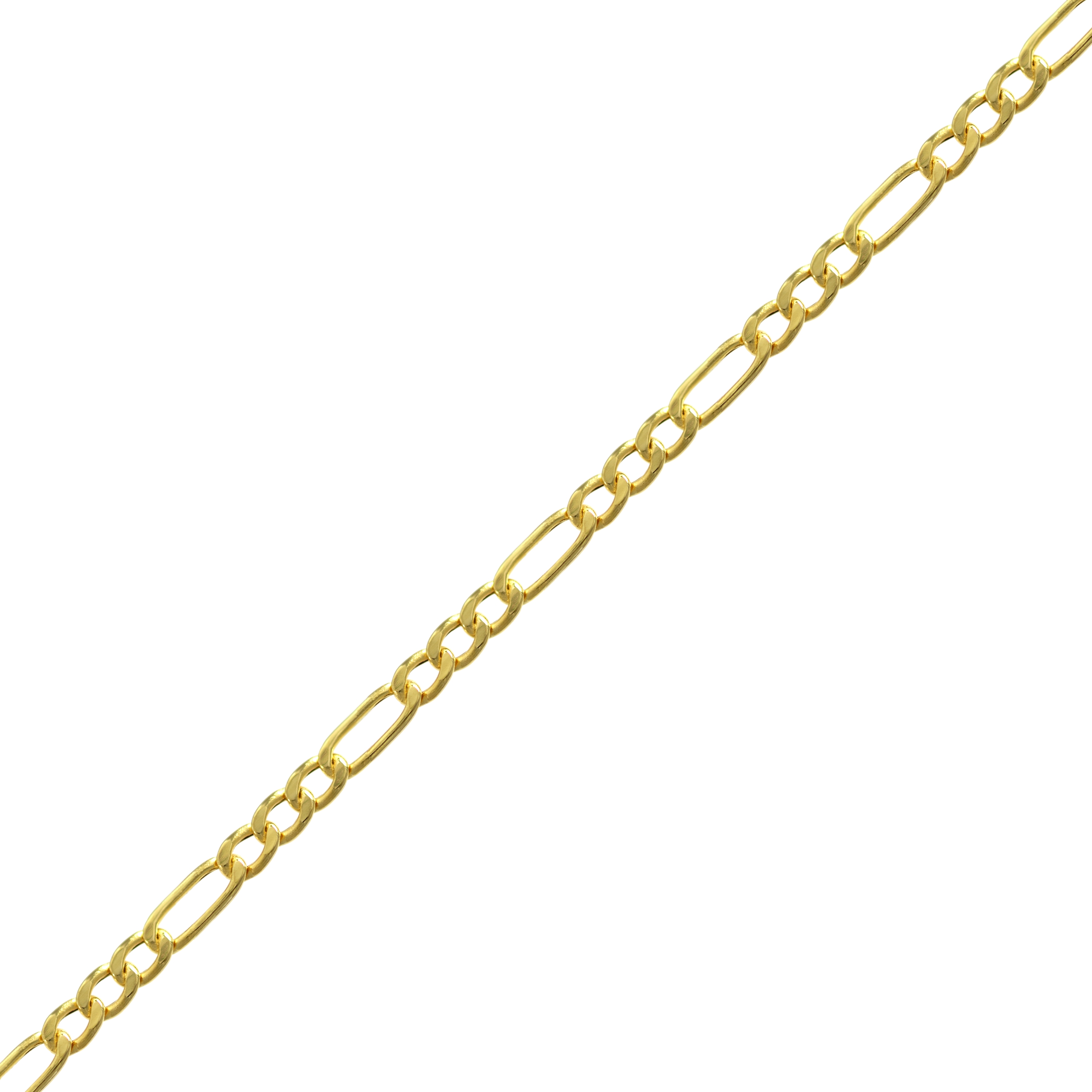 Brilliance Fine Jewelry 10K Yellow Gold Figaro Chain Necklace, 20"