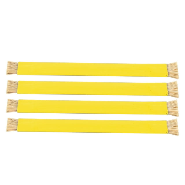 Double End Brush, Non Slip Double Heads 4PCS Professional Sturdy Anti Static Brush For Mainboard Circuit IC Cleaning For Mobile Phone Repairing Blue,Yellow