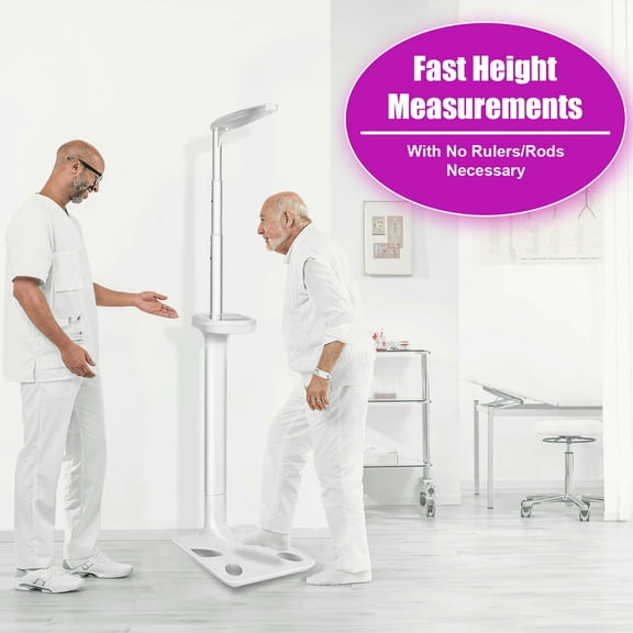 Digital Physician Scale, FSA HSA Eligible, Ultrasonic Height and Weight Scale, Smart Body Composition Analyzer for Gym and Home, 11-485lb, 6ft.4.8in, Body Fat Measurement, Weight, Height, BMI