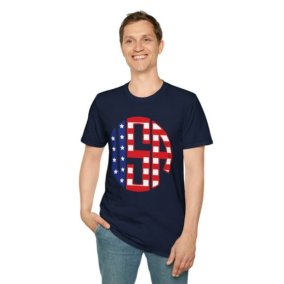 USA, Gildan Unisex Softstyle T-Shirt, 4th Of July Graphic Tee, S-3XL
